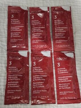 6 Revlon COLORSILK Moisture & Strength Conditioner 0.4oz Packets